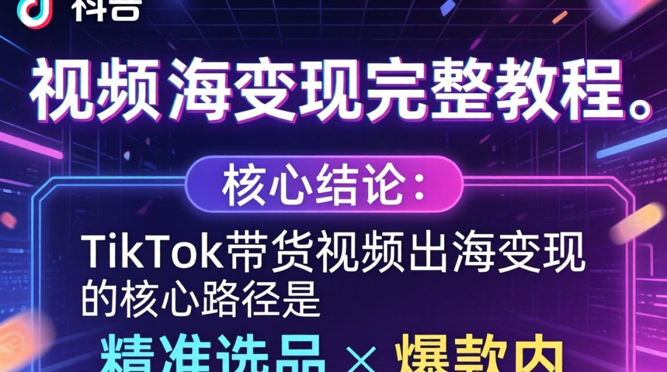 TikTok海外带货全流程实操教程