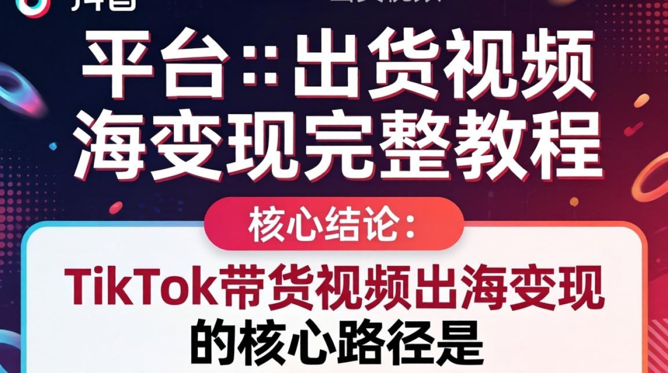 TikTok海外带货全流程实操教程