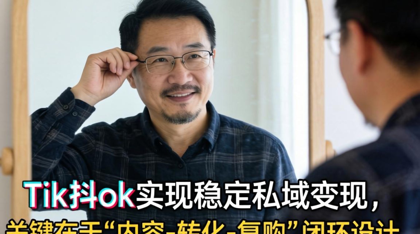 对镜拍大叔如何靠TikTok私域变现