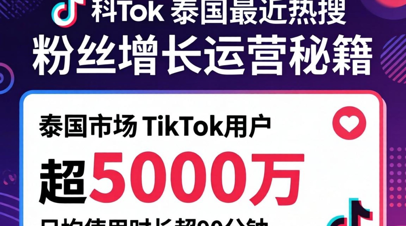TikTok泰国粉丝增长运营秘籍