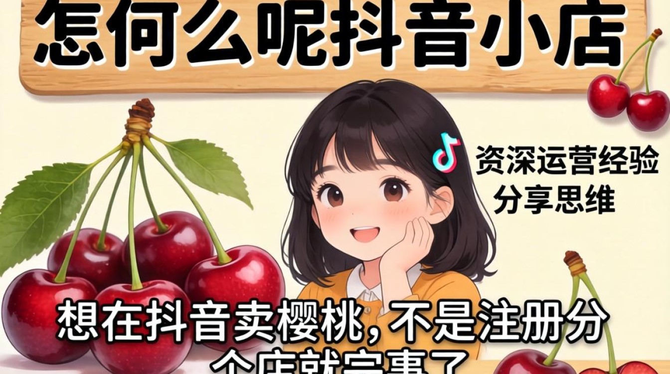 卖樱桃怎么开抖音小店?樱桃商家抖音小店开通流程与实操经验 樱桃商家抖音小店开通流程与实操经验