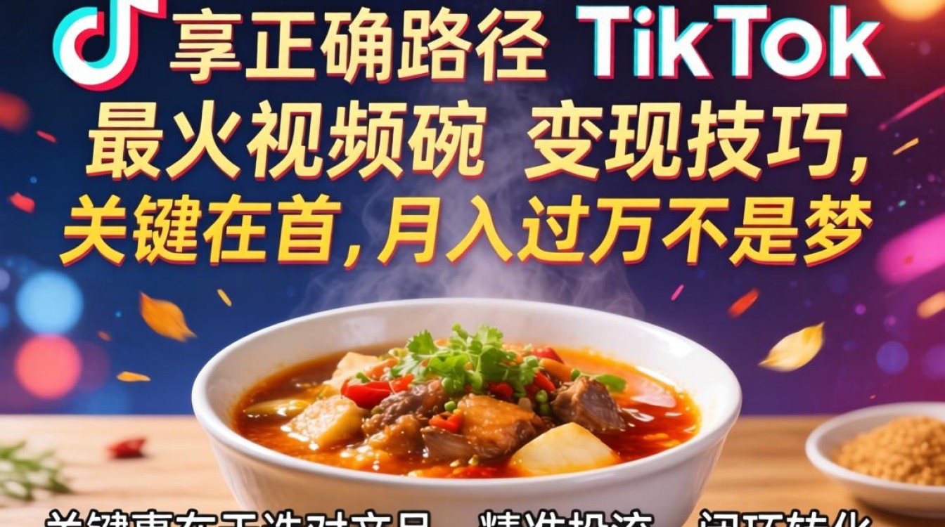 TikTok最火视频碗怎么变现