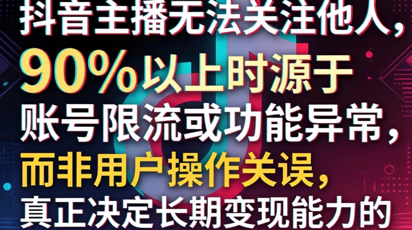抖音主播为什么关注不了人?抖音主播私域流量运营与变现方法 抖音主播私域流量运营与变现方法