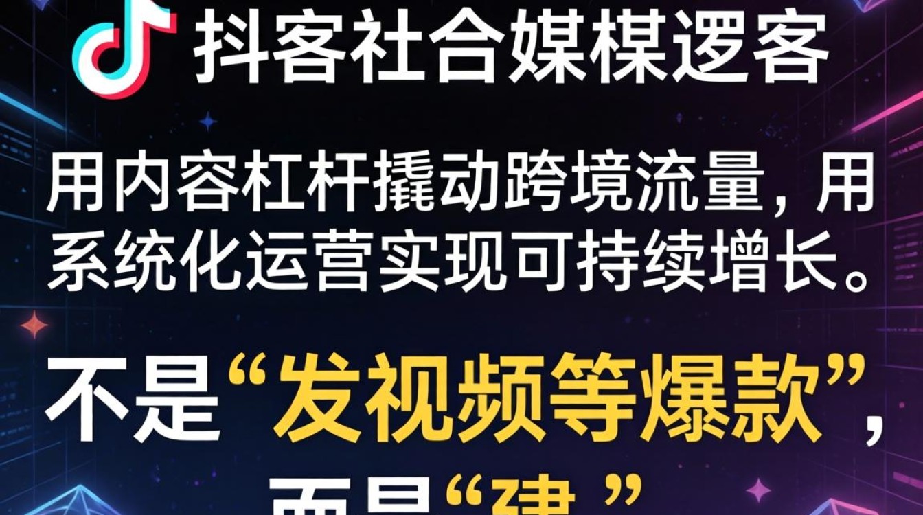 TikTok社媒跨境运营从入门到进阶全流程