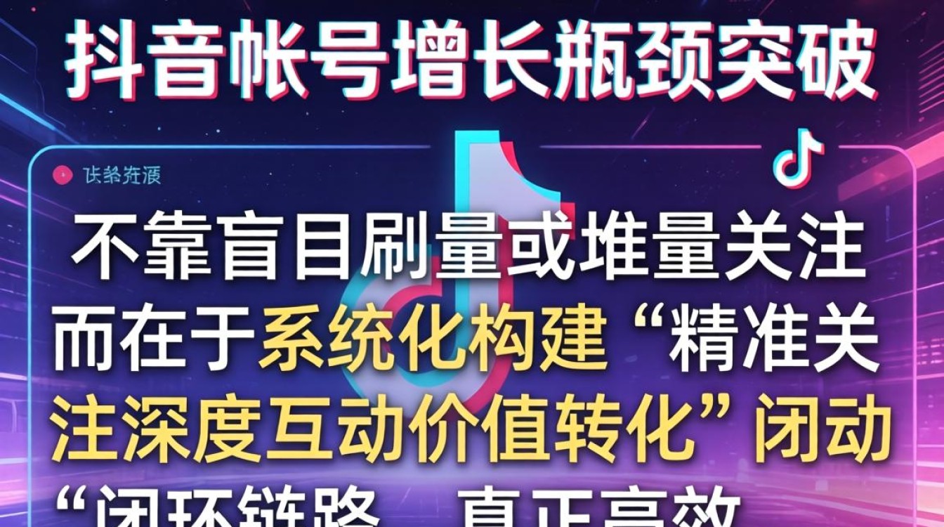 抖音怎么用账号关注人实现高效变现
