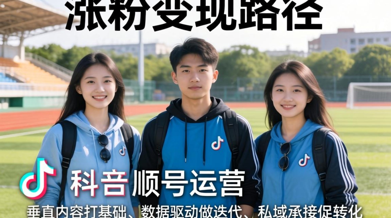 三人操场TikTok涨粉变现秘籍