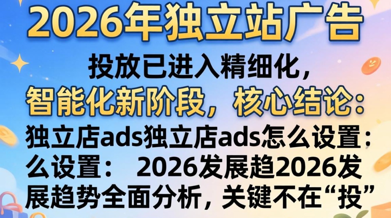 独立站ads怎么设置?2026年独立站广告投放趋势与优化策略 2026年独立站广告投放趋势与优化策略