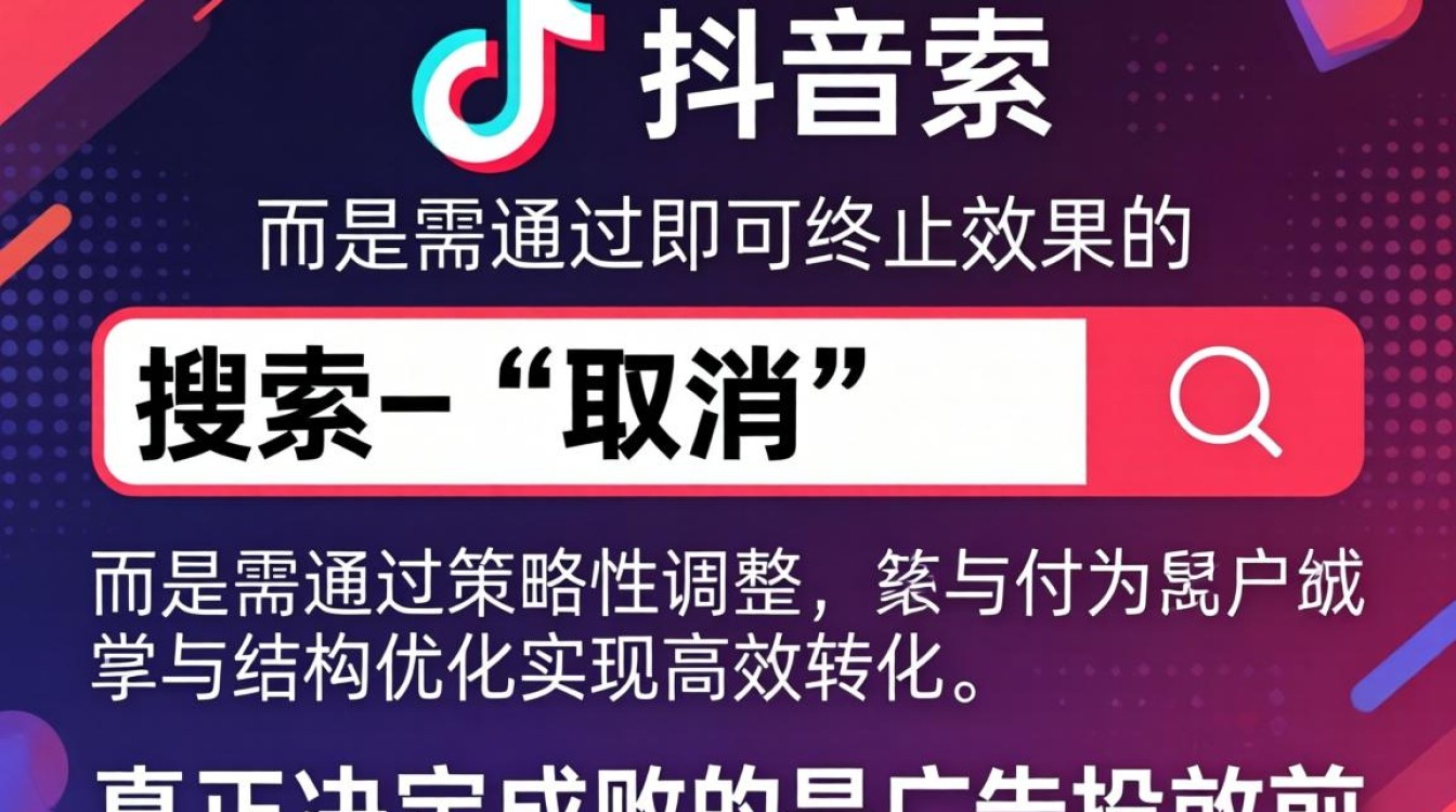 抖音搜索广告取消方法及爆款案例解析