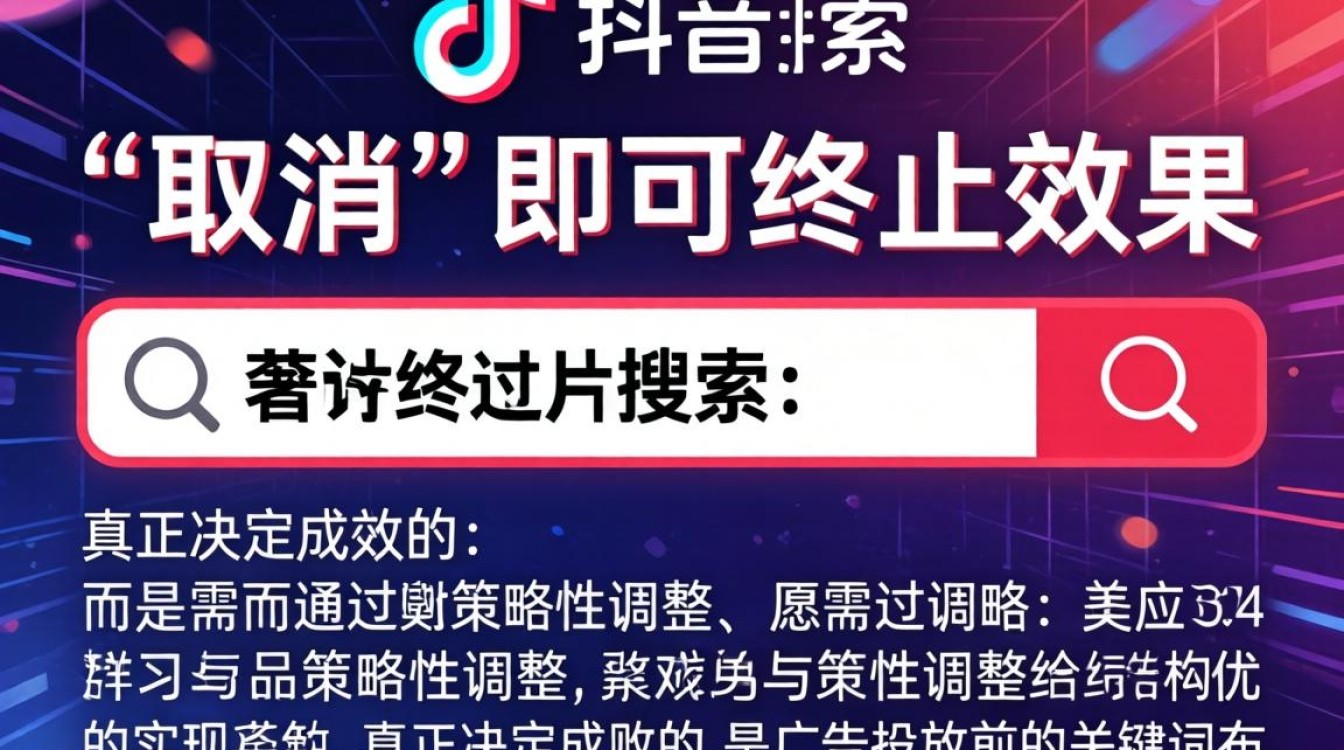 抖音搜索广告取消方法及爆款案例解析