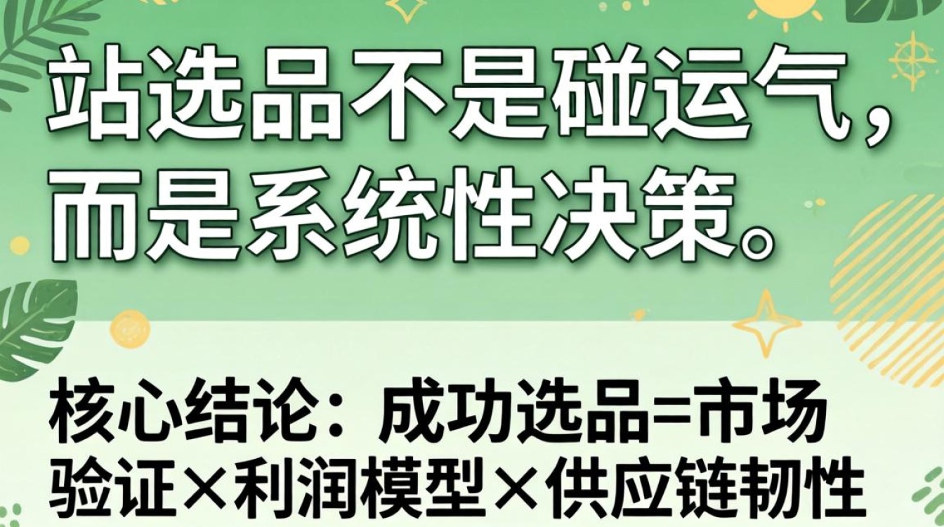 独立站选品官方认证标准教程