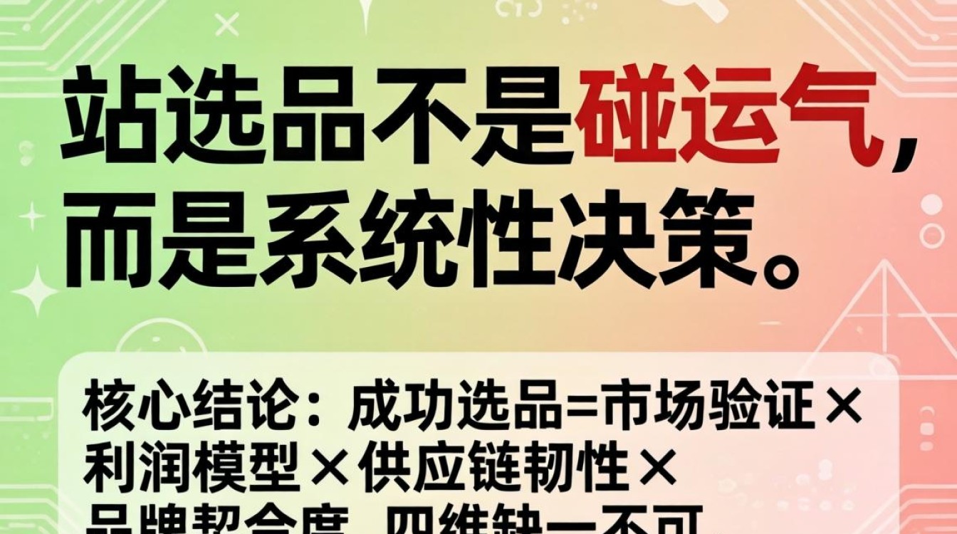 独立站选品官方认证标准教程