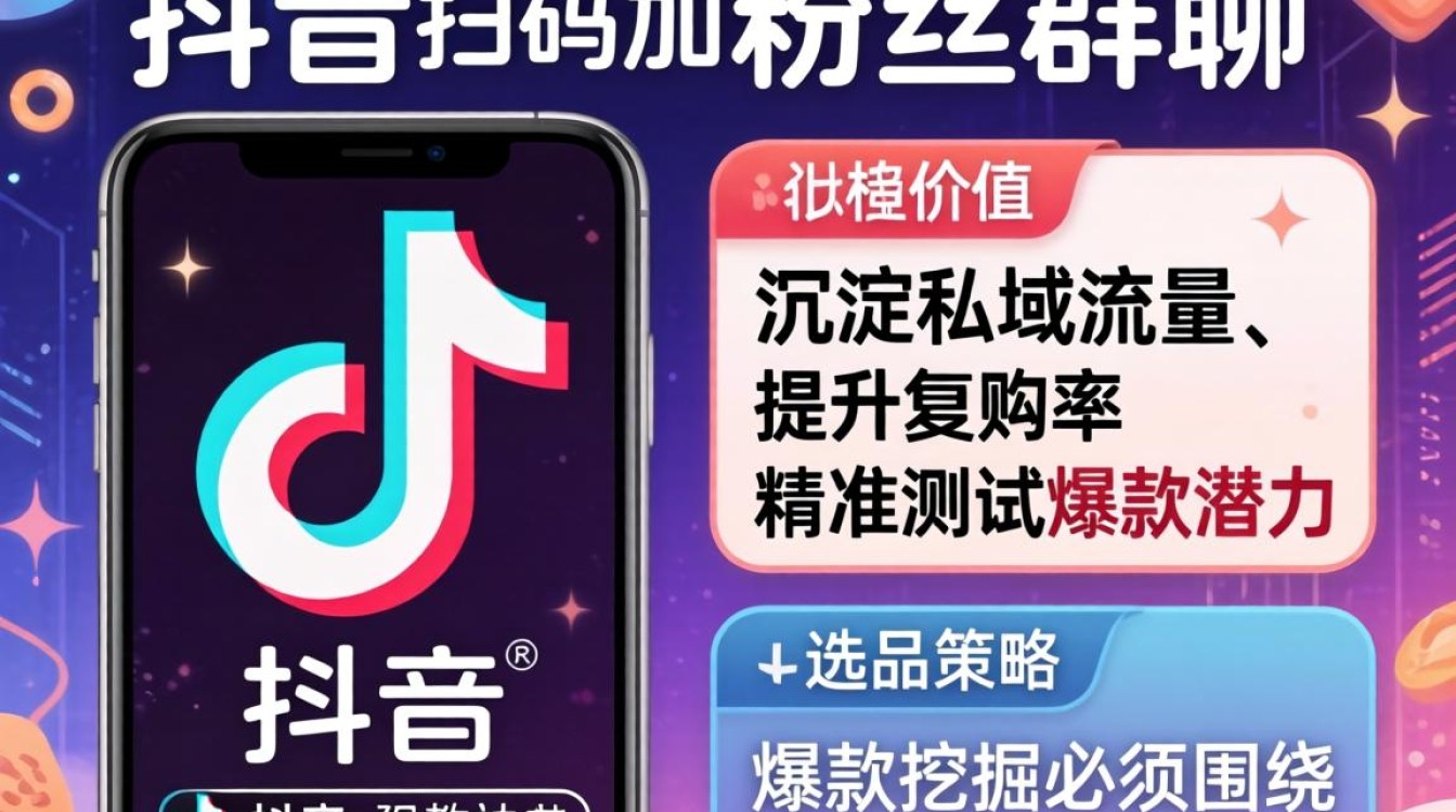 抖音怎么扫码加粉丝群聊?抖音粉丝群聊扫码加人技巧与选品爆款策略 抖音粉丝群聊扫码加人技巧与选品爆款策略
