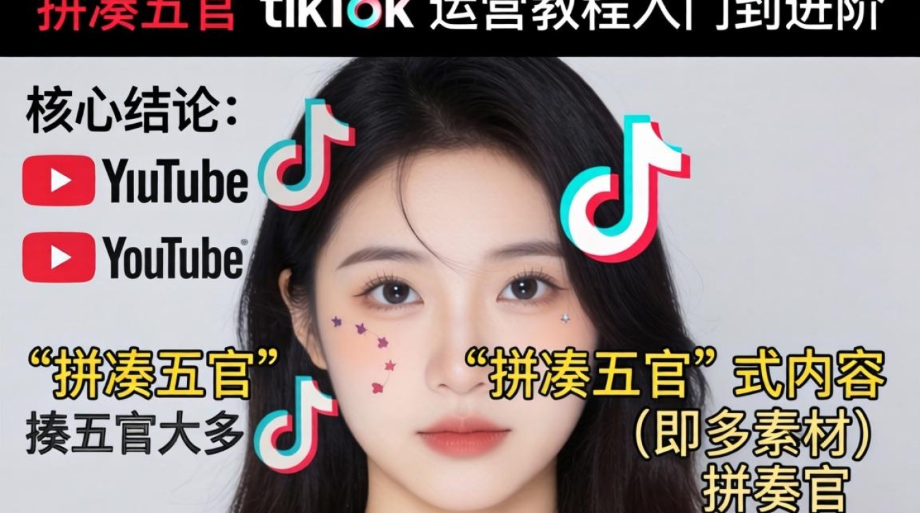 YouTube怎么拼凑五官?tiktok运营从入门到进阶教程 tiktok运营从入门到进阶教程
