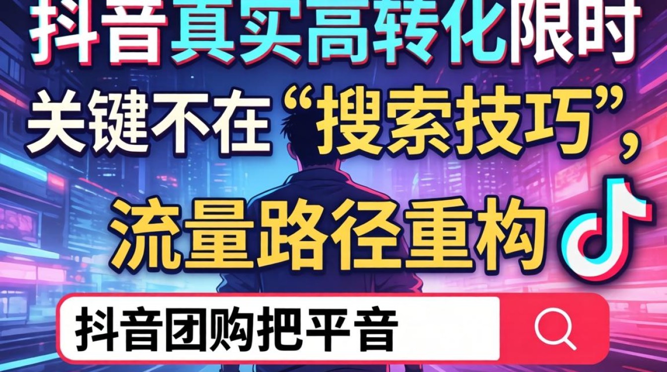 抖音限时团购搜索方法及运营实操教程