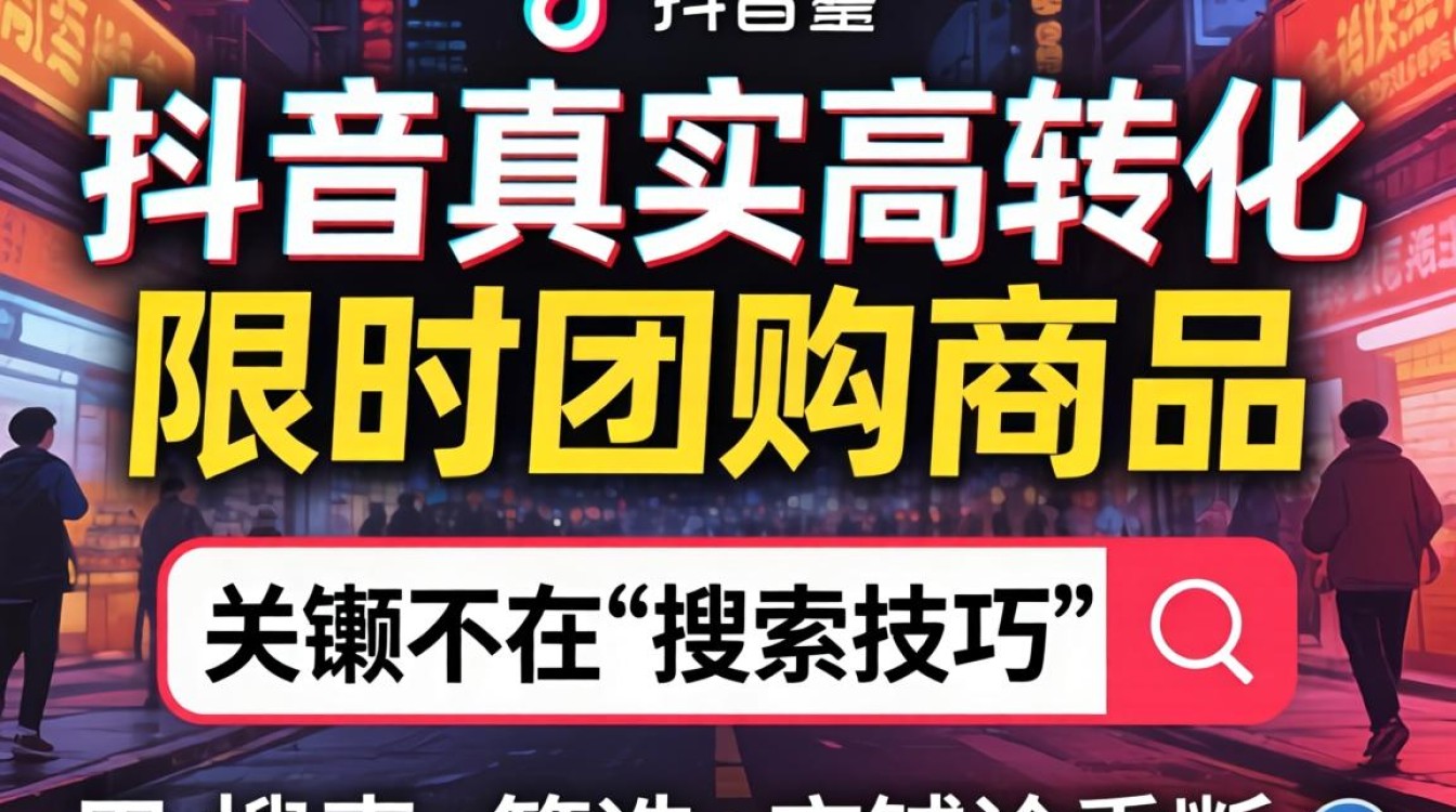 抖音限时团购搜索方法及运营实操教程
