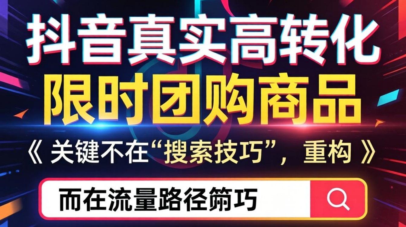 抖音限时团购搜索方法及运营实操教程