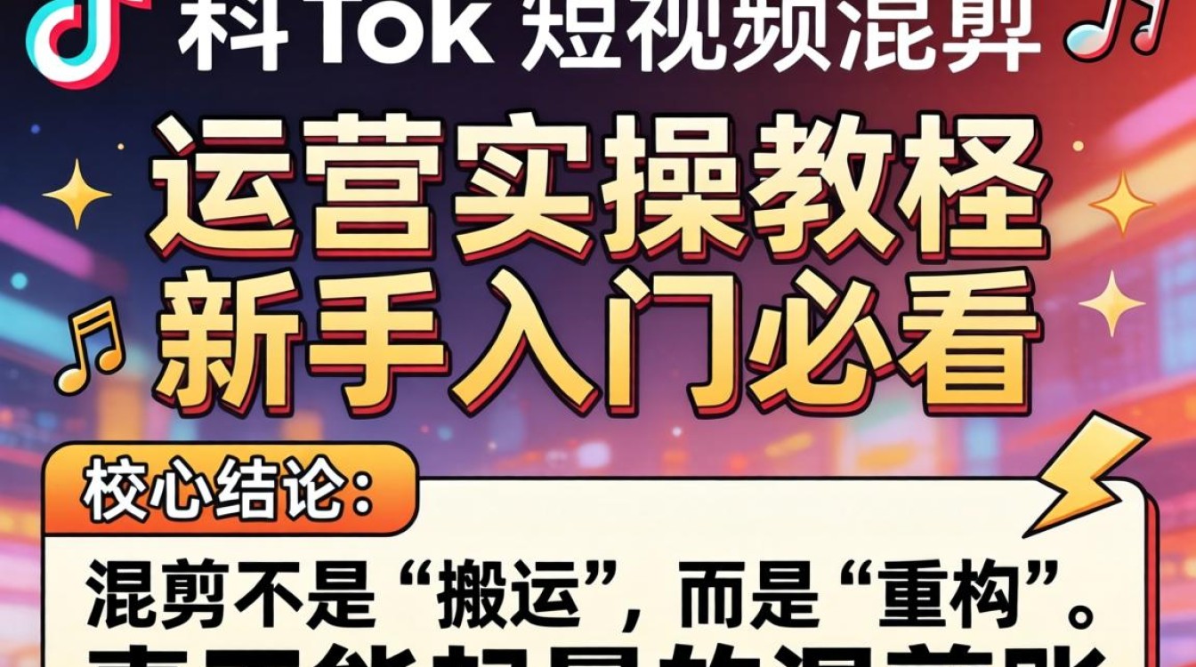 TikTok短视频怎么混剪运营?新手入门TikTok短视频混剪教程 新手入门TikTok短视频混剪教程
