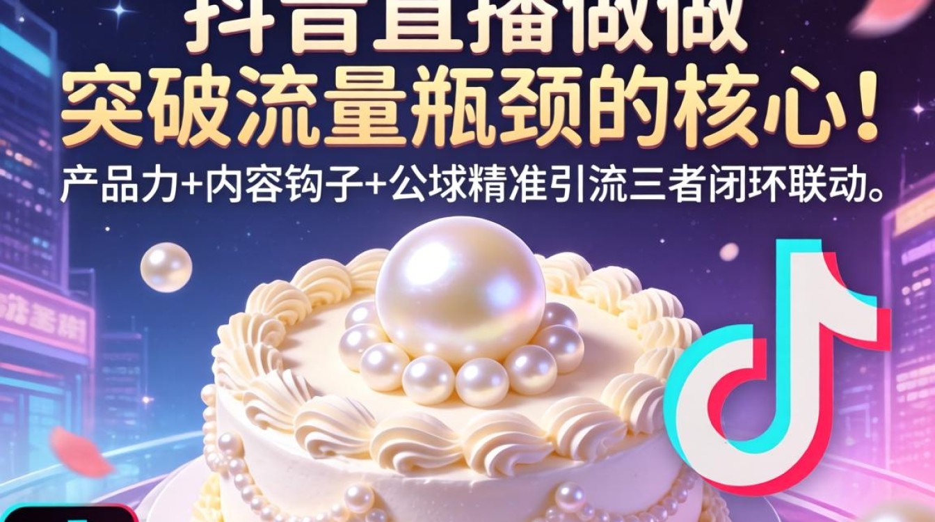 抖音直播珍珠蛋糕引流破局流量瓶颈
