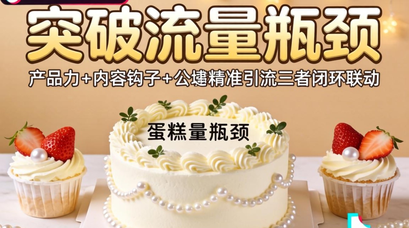 抖音直播珍珠蛋糕引流破局流量瓶颈