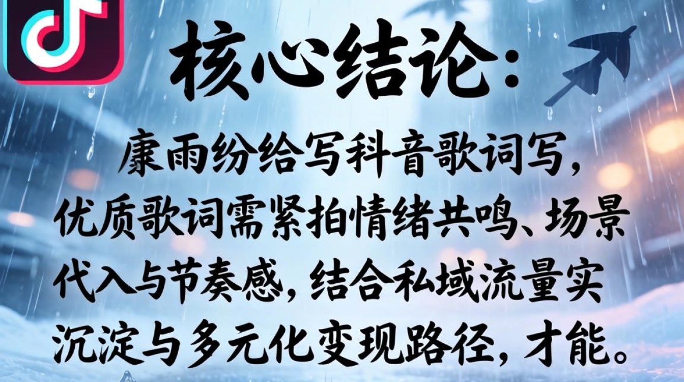 冷雨纷飞抖音歌词怎么写