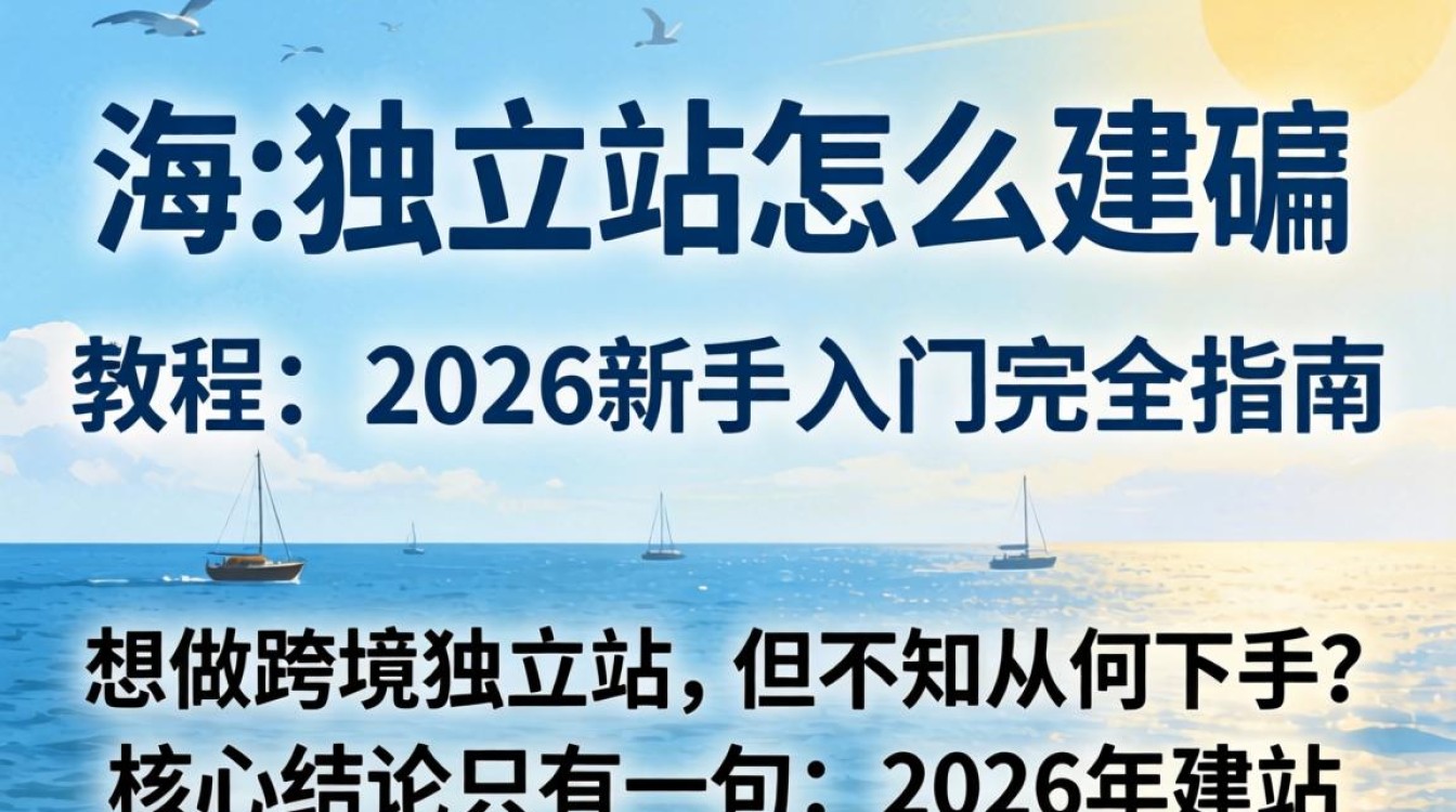 出海独立站怎么建?2026新手入门全流程教程 2026新手入门全流程教程