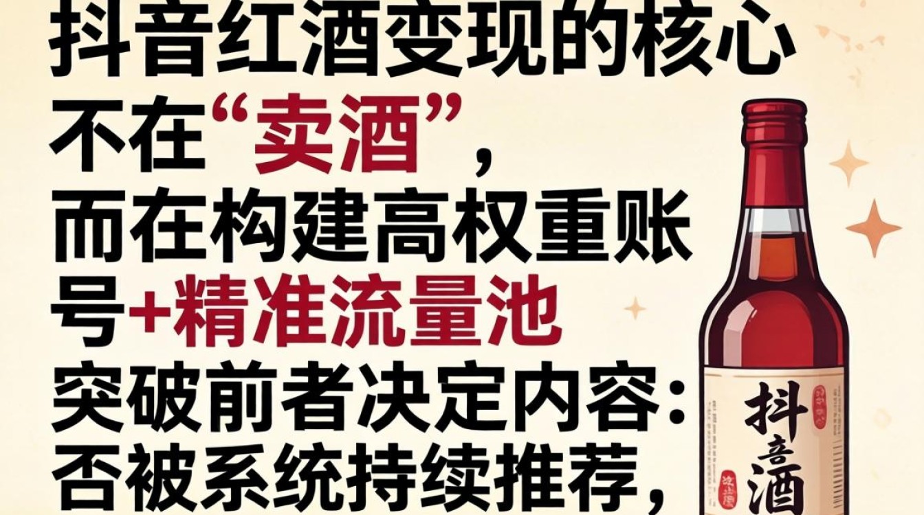 抖音卖红酒怎么赚钱?账号权重低流量池小怎么办 账号权重低流量池小怎么办