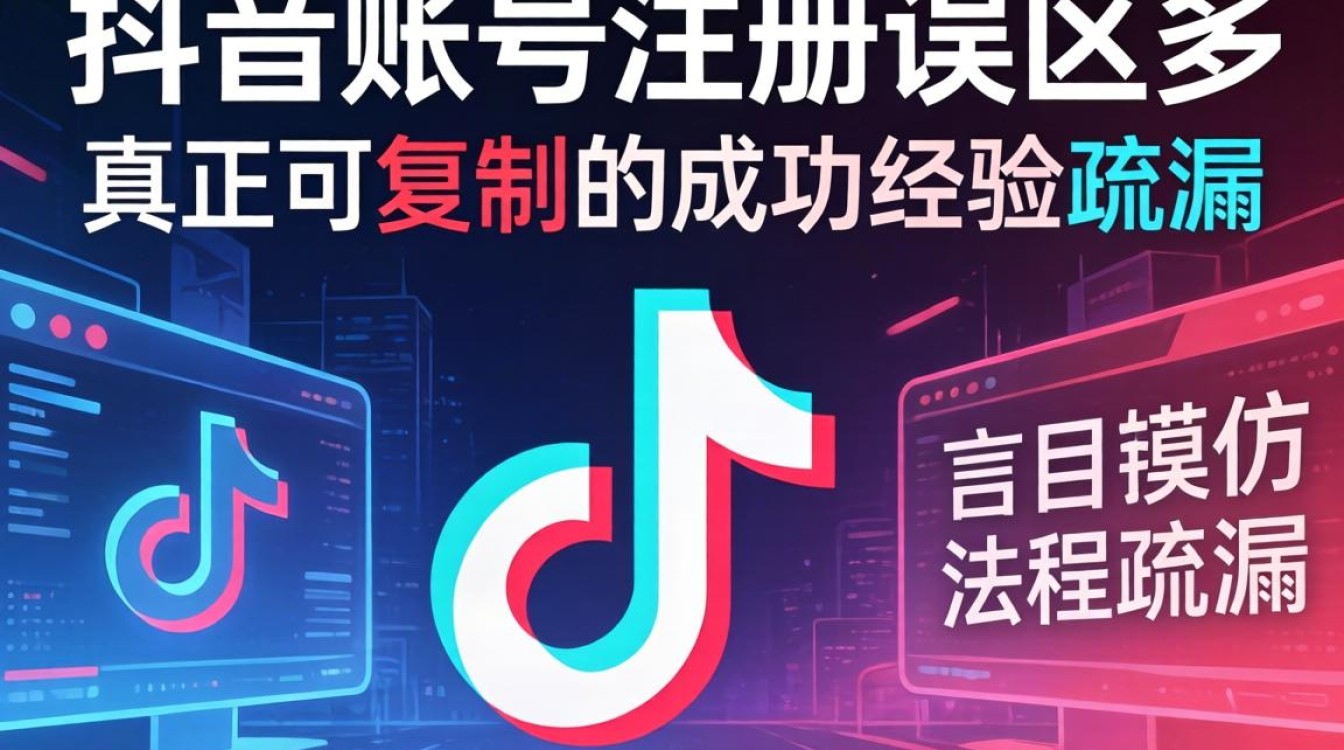 抖音账号注册常见错误及可复制的成功经验