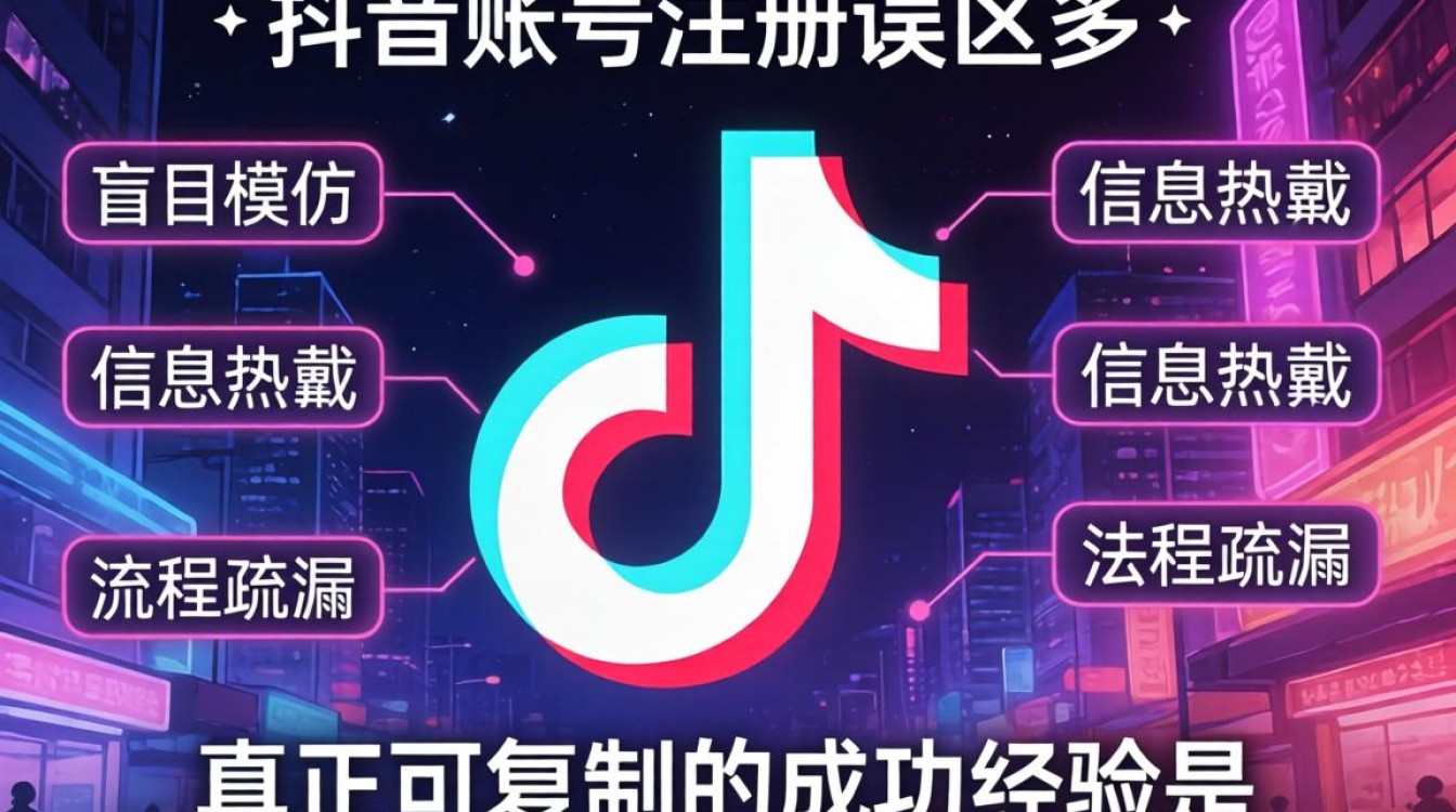 抖音账号注册常见错误及可复制的成功经验