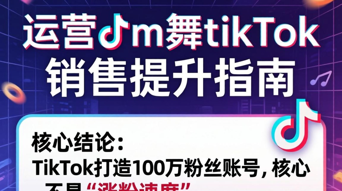 tiktok电商运营提升销售的1m舞实操指南
