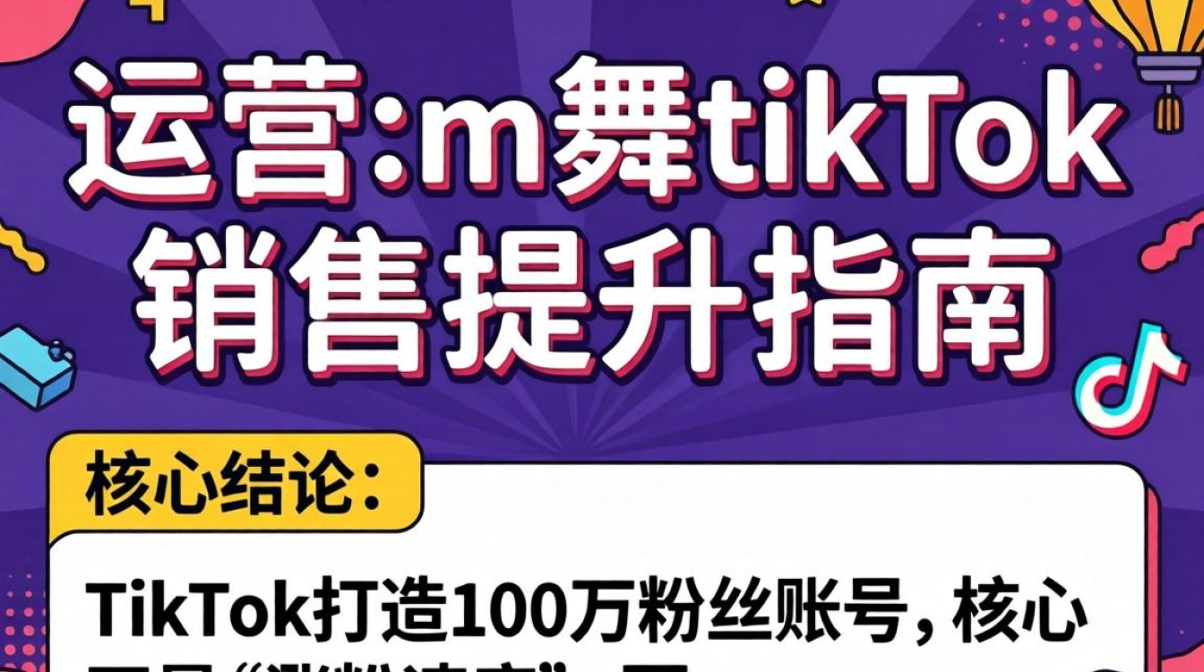 tiktok电商运营提升销售的1m舞实操指南