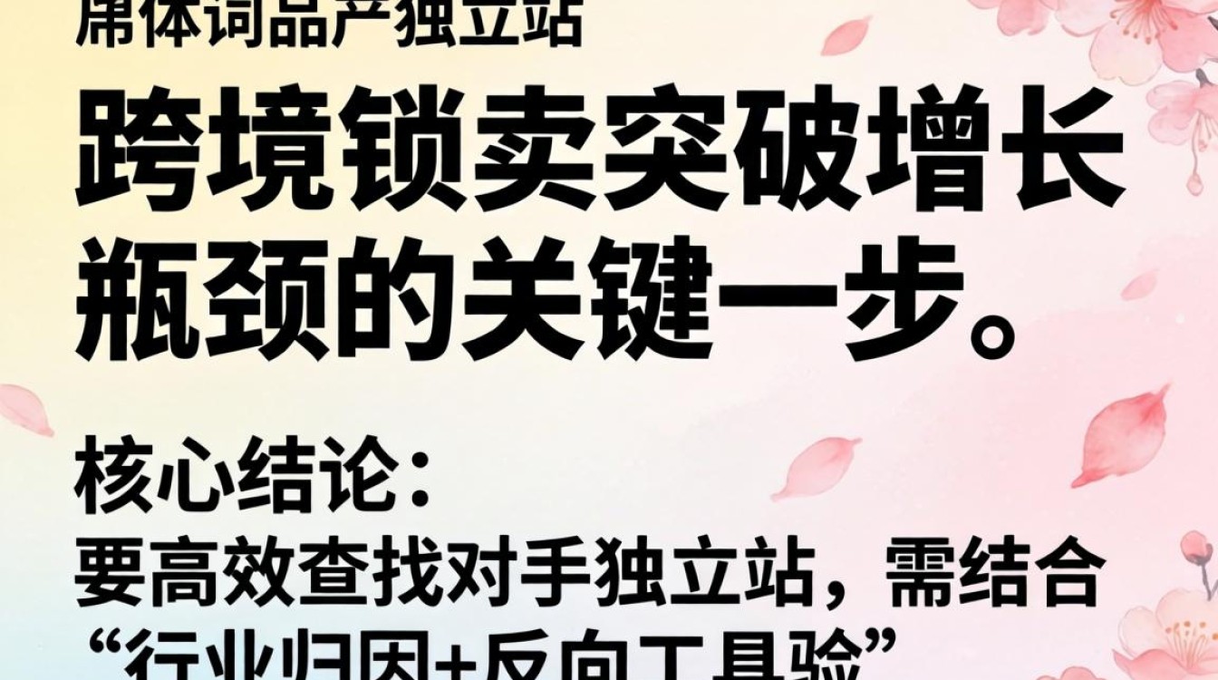 如何系统化挖掘竞品独立站数据