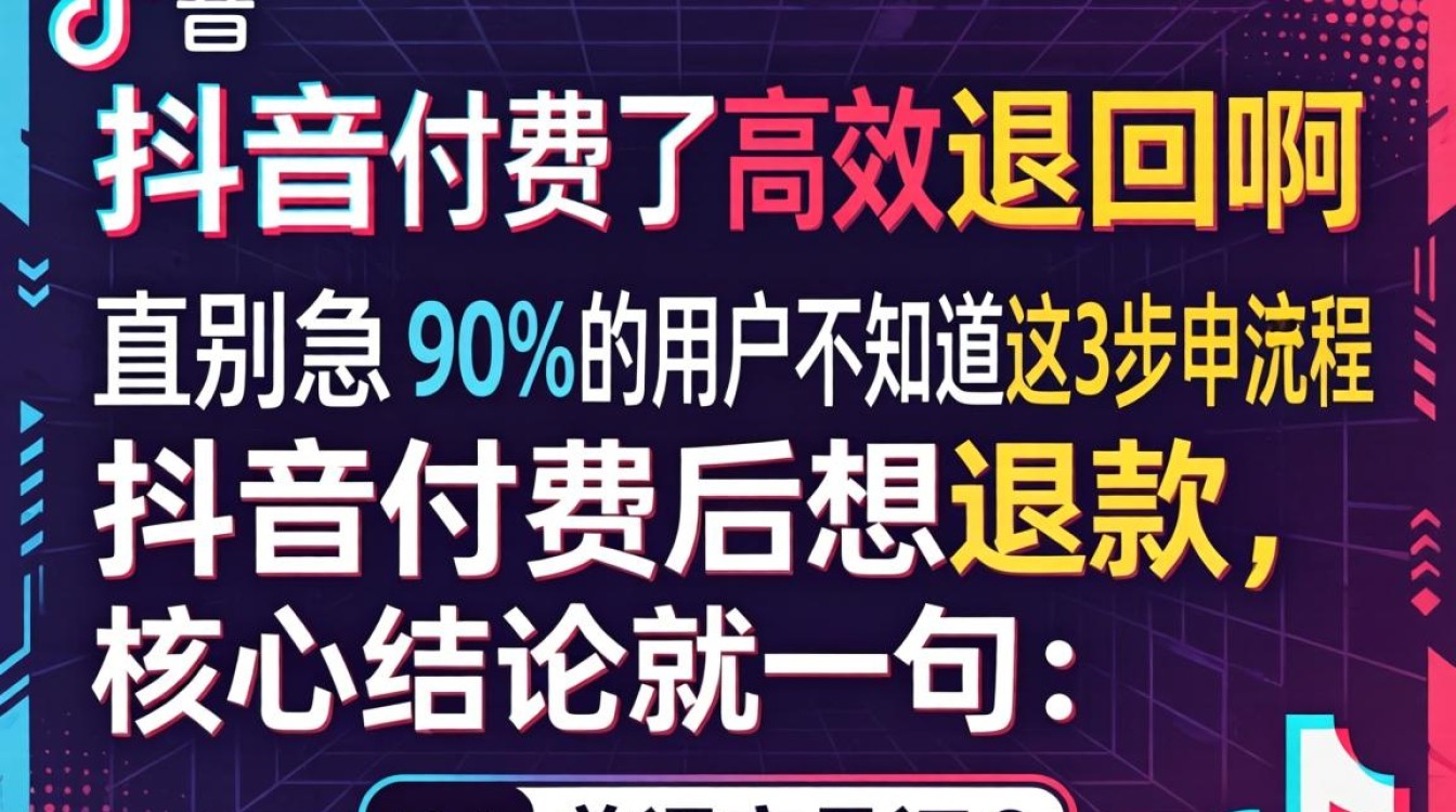 抖音付费退款流程及运营优化方法
