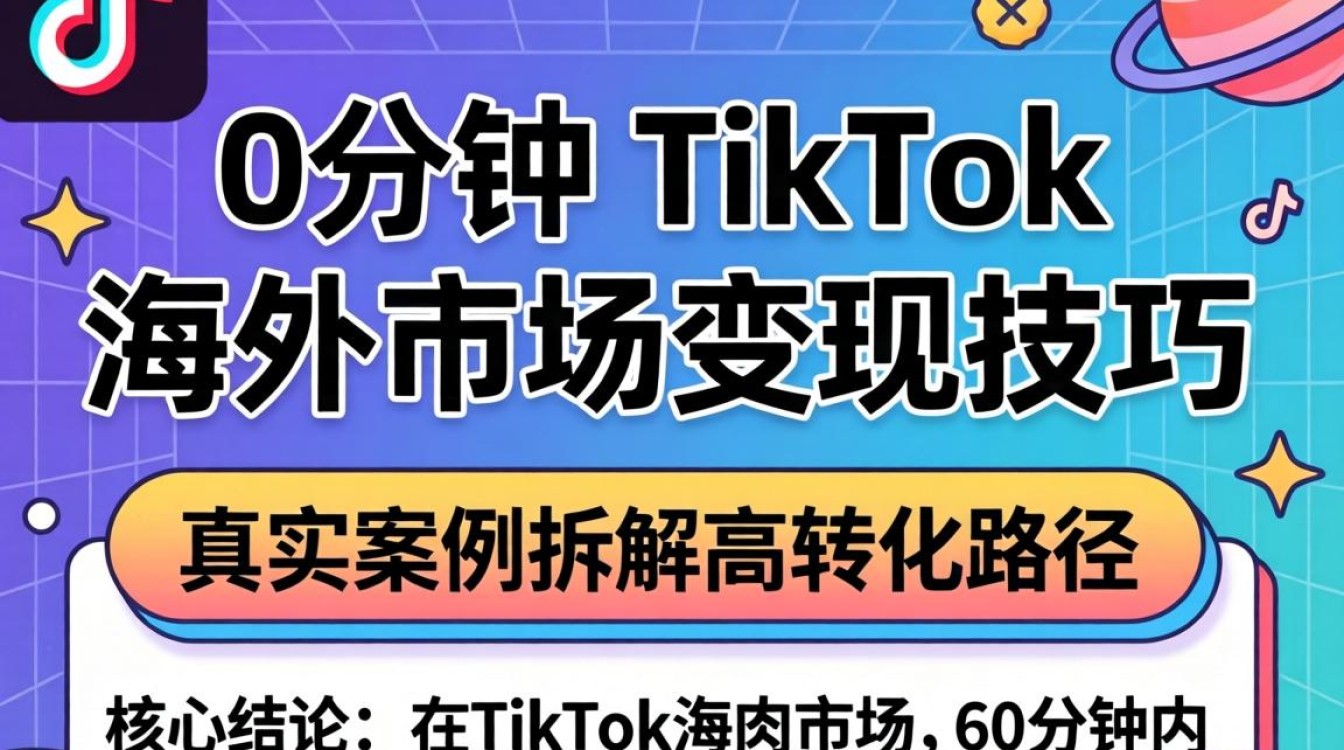 60分钟如何在TikTok海外市场变现