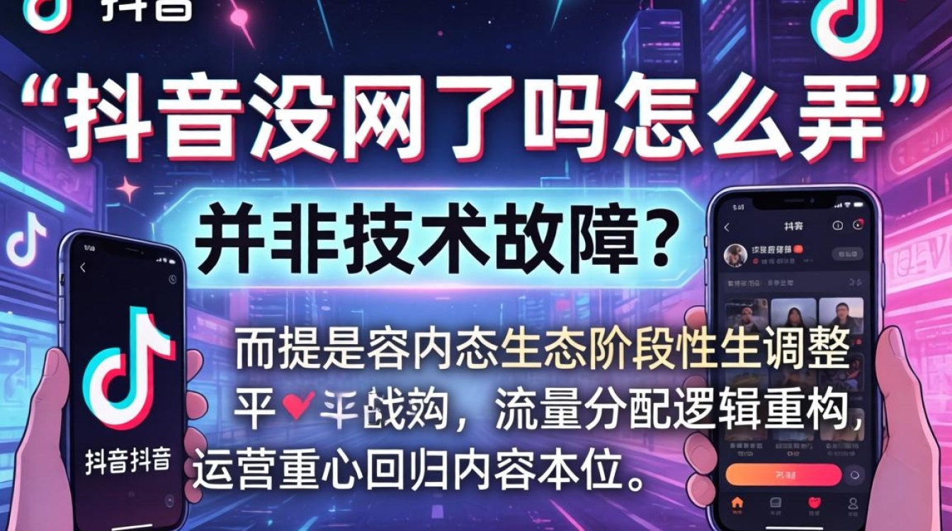 抖音断网故障排查与恢复方法