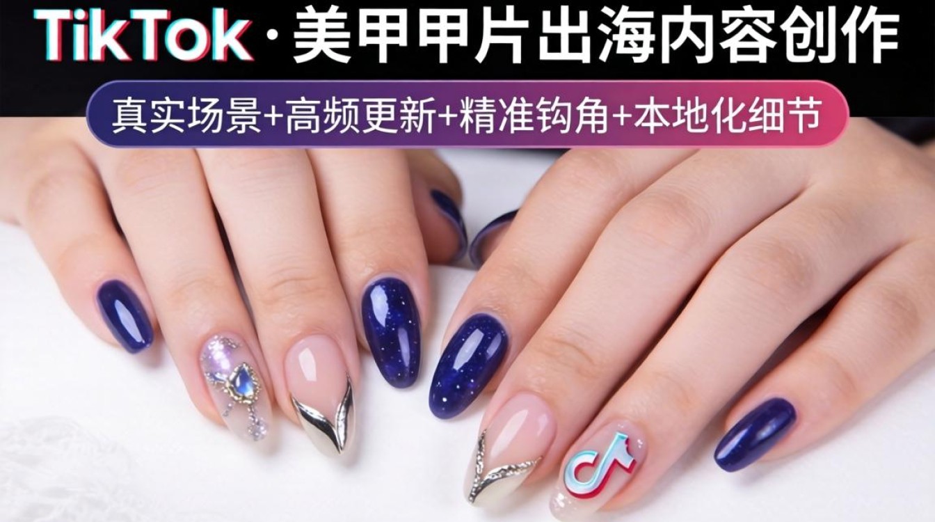 TikTok美甲甲片怎么出海?美甲贴纸短视频海外爆款创作技巧 美甲贴纸短视频海外爆款创作技巧