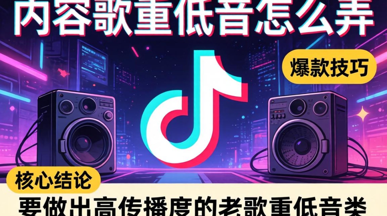 老歌加低音爆音技巧抖音爆款制作