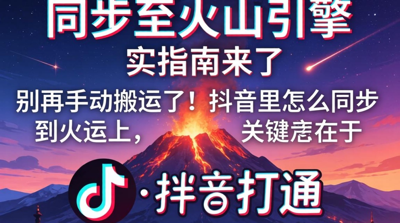 抖音火山同步操作指南新手教程
