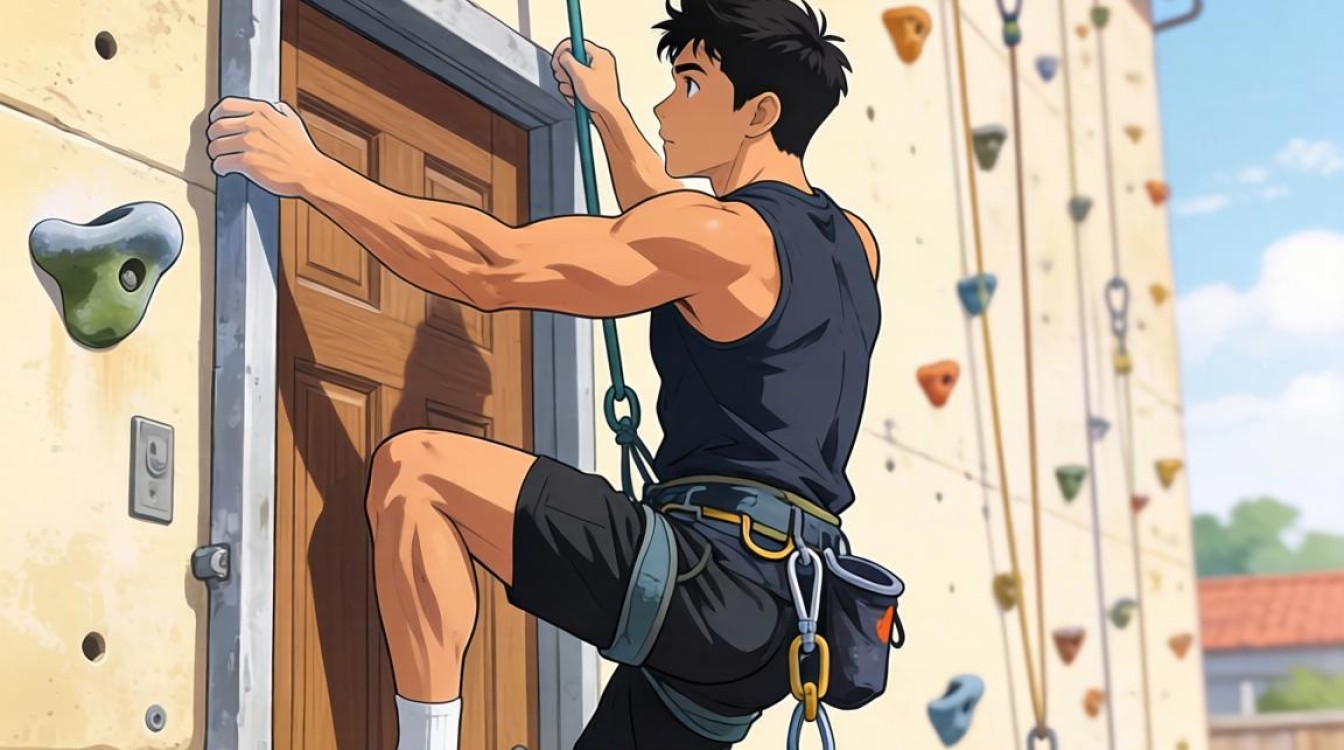 独立攀爬站门上技巧和安全注意事项