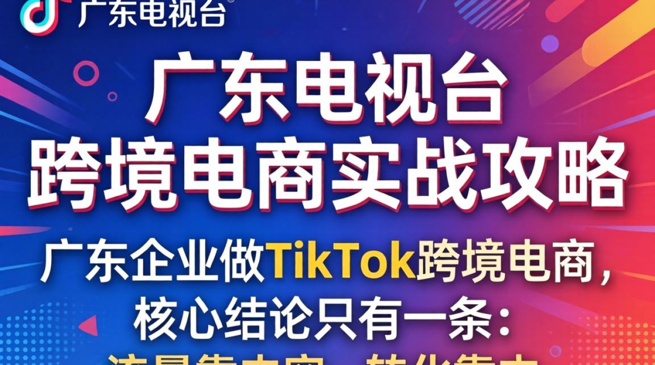 TikTok如何在广东电视台做跨境电商