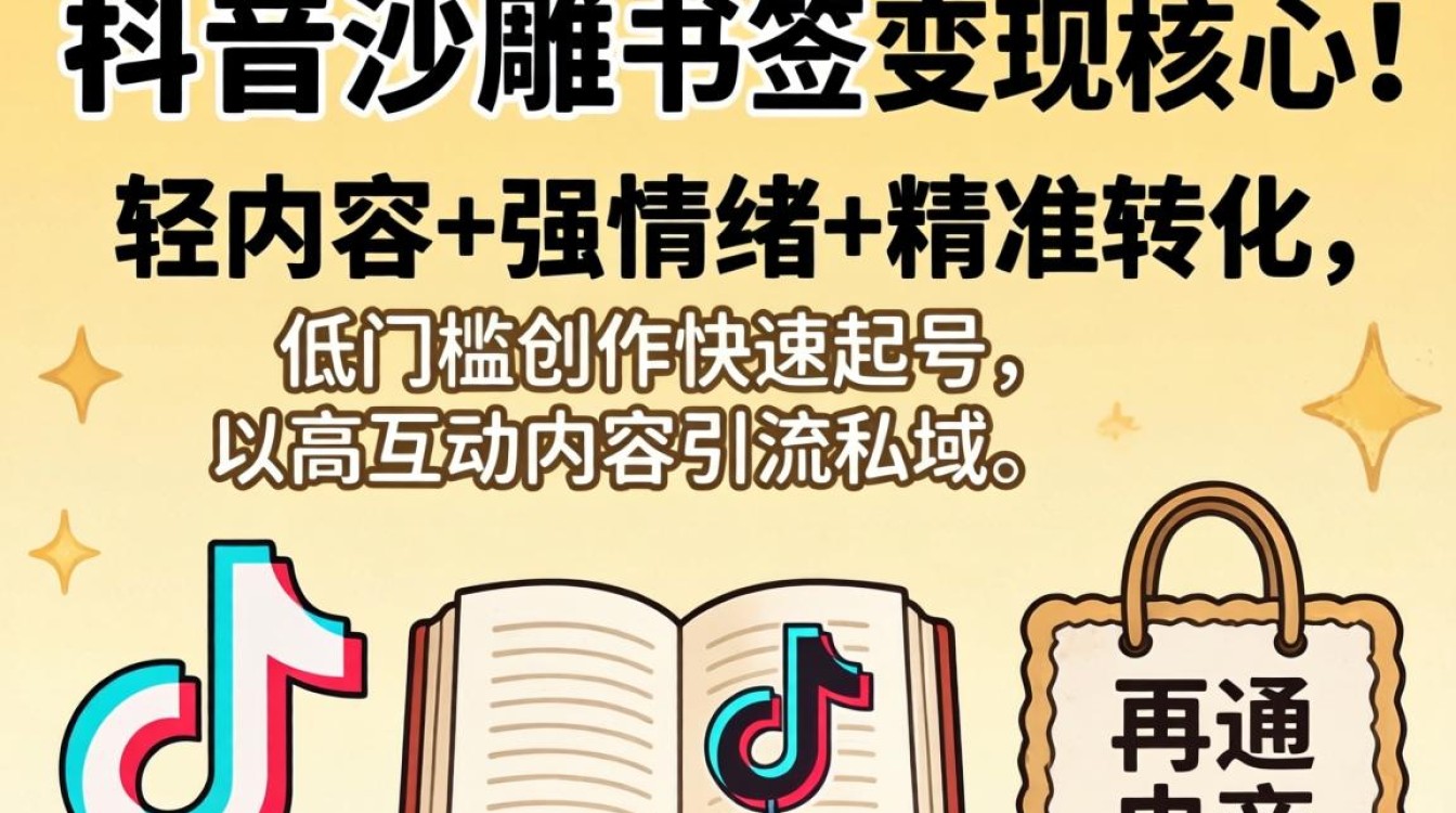 抖音沙雕书签怎么做能赚钱