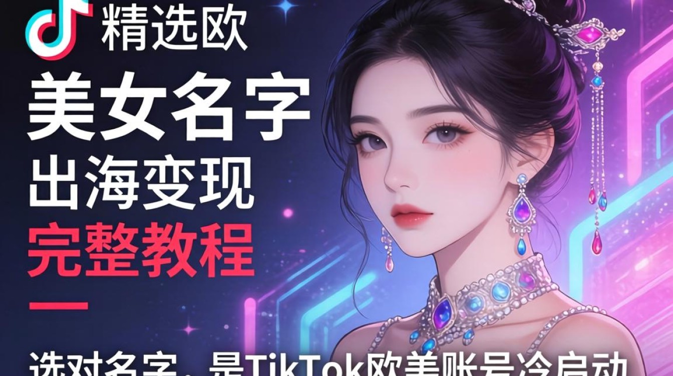 TikTok欧美女名字怎么取能火?TikTok欧美女名字精选出海变现教程 TikTok欧美女名字精选出海变现教程