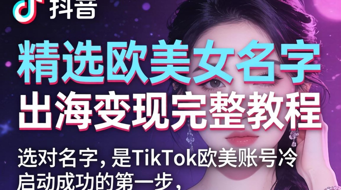 TikTok欧美女名字怎么取能火?TikTok欧美女名字精选出海变现教程 TikTok欧美女名字精选出海变现教程