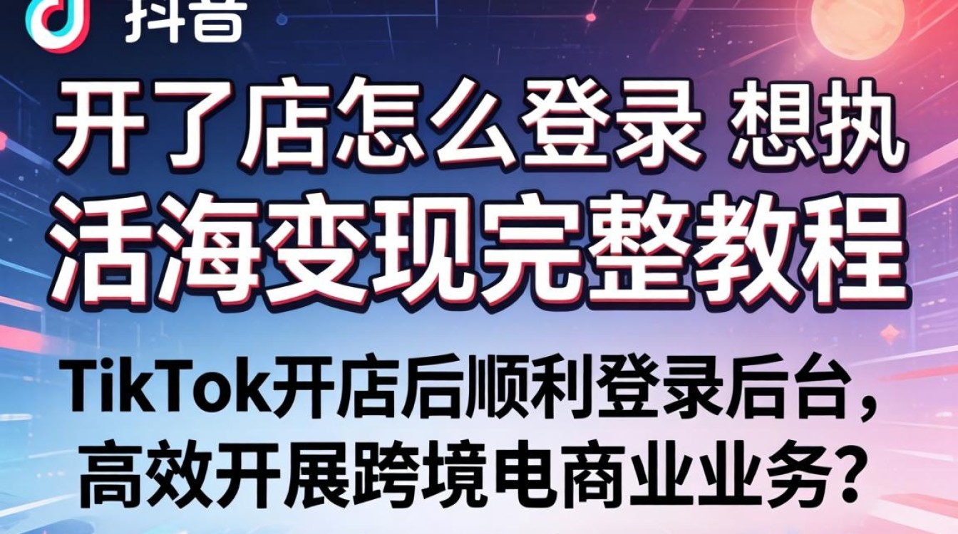 TikTok开店后如何登录并出海变现
