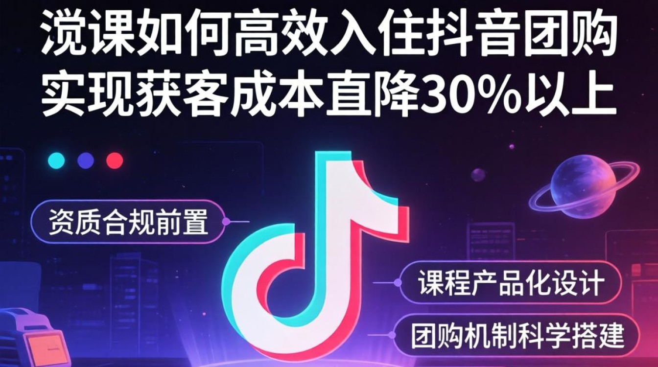 抖音团购开网课如何降低获客成本和广告投放