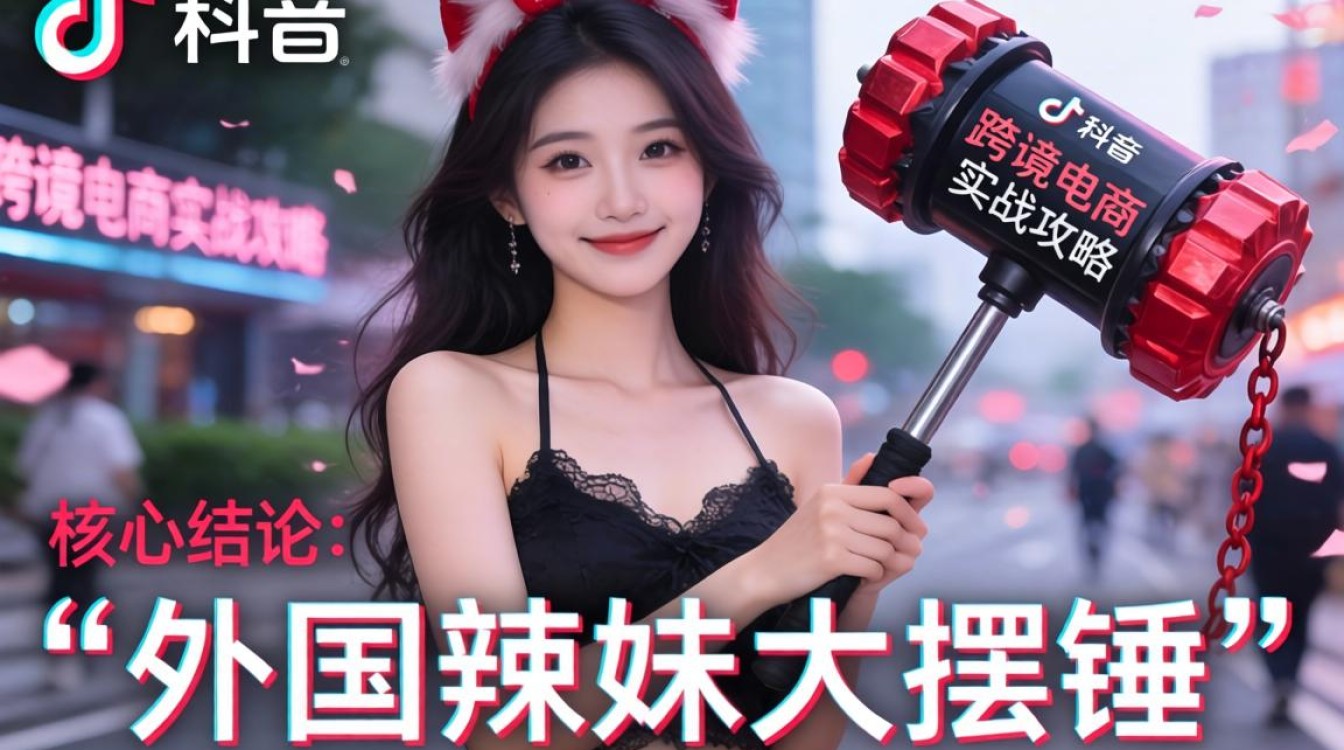 跨境电商辣妹摆锤视频引流爆单实战攻略