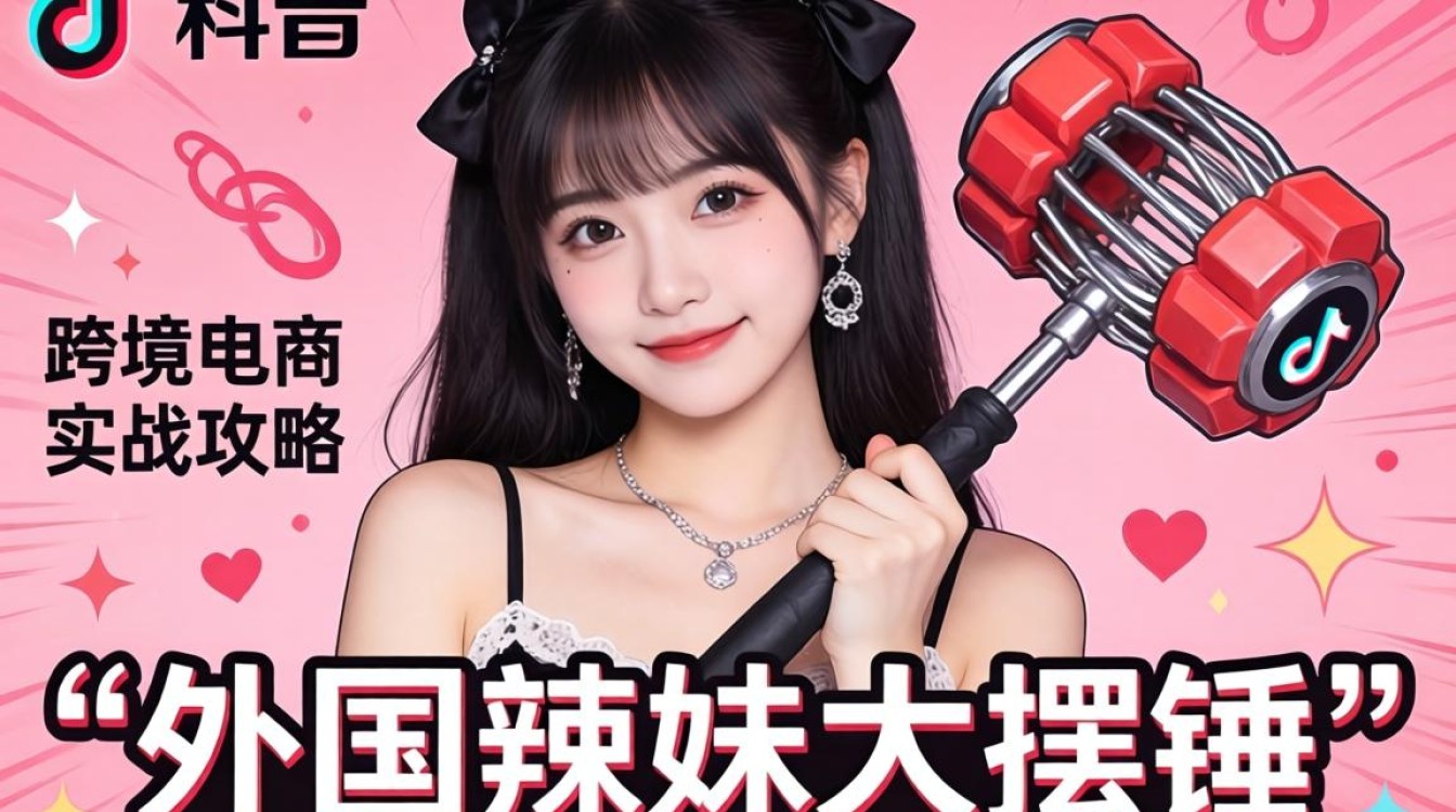跨境电商辣妹摆锤视频引流爆单实战攻略
