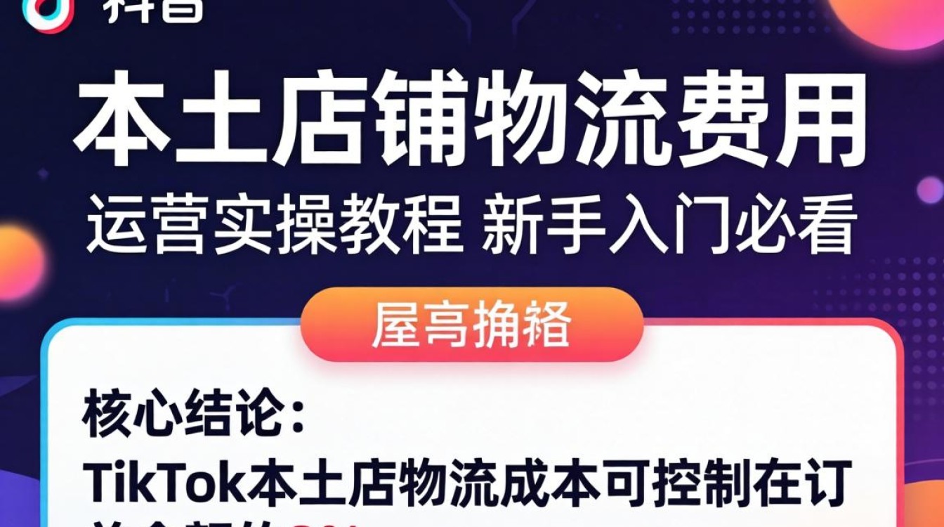 TikTok本土店铺物流费用多少?TikTok本土店物流成本运营实操教程 TikTok本土店物流成本运营实操教程
