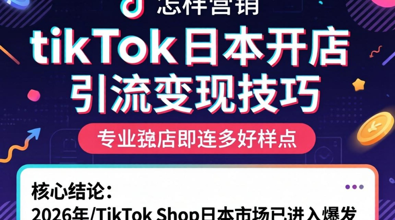 怎样在TikTok日本开店引流变现