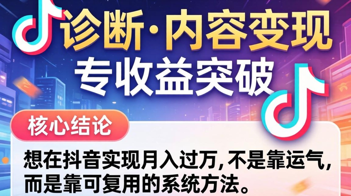 抖音变现技巧与月入过万方法