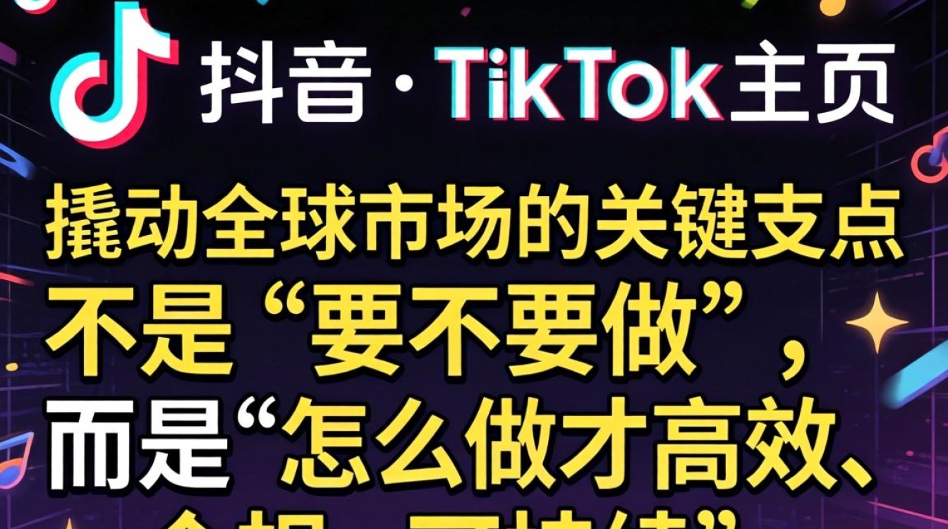 抖音和TikTok主页全球市场攻略